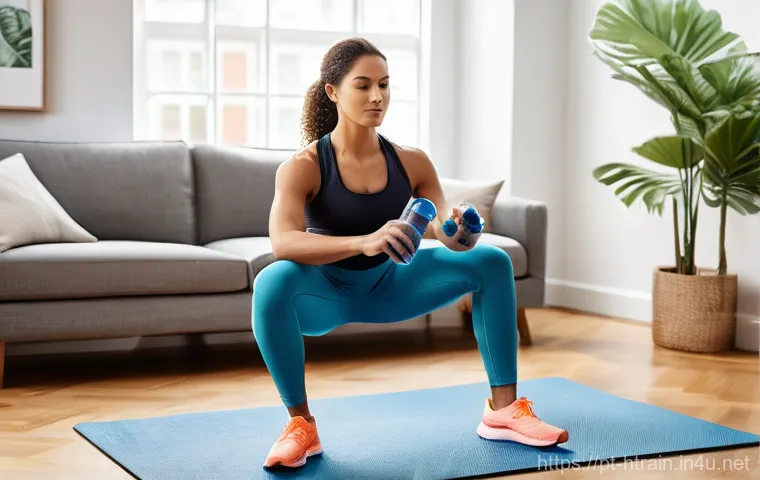 홈트 운동을 위한 기초적인 규칙 - **Prompt 2:** "A person (20s-40s, any gender) with a joyful expression, casually dressed in a comfor... 홈트 운동을 위한 기초적인 규칙 - **Prompt 2:** "A person (20s-40s, any gender) with a joyful expression, casually dressed in a comfor...