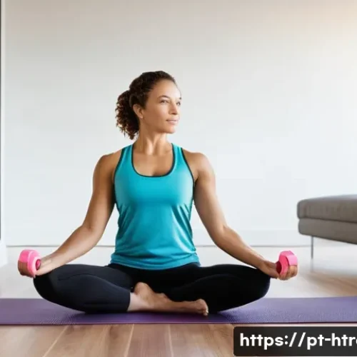 홈트 운동을 위한 전문가 조언 - **Prompt 1: Creating an Inspiring Home Workout Nook**
    "A bright and inviting scene of a woman in...